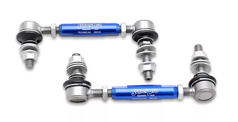 SuperPro Front Adjustable End Link Set fits 2003-2009 Lexus Gx470 / 2003-2024 Toyota 4Runner / 2023 Toyota 4Runner 40th Anniversary Edition / 2003-2024 Toyota 4Runner Limited / 2020-2021 Toyota 4Runner Nightshade