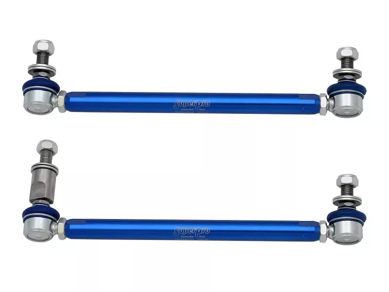 SuperPro Front Adjustable End Link Set w/ DCC Adapter fits 2015-2016-2015-2020 Audi A3 / 2015-2019-2015-2019 Audi A3 Quattro