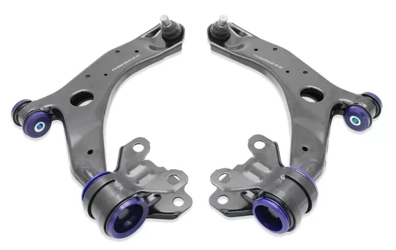 SuperPro Front Lower Control Arm Set W/ Bushings fits 2010-2013 Mazda 3 / 2010-2014 Mazda 3 i / 2010-2014 Mazda 3 S