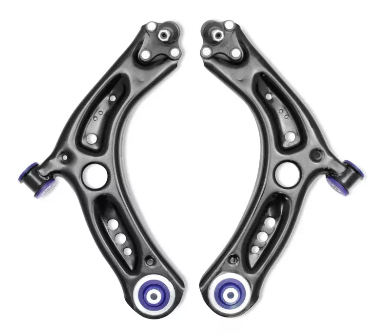 SuperPro Front Lower Control Arm Set w/ Bushings fits 2015-2016-2019 Audi A3 / 2015-2022 Audi A3 Quattro / 2016-2018 Audi A3 Sportback / 2015-2019-2020 Audi S3 / 2015-2023 Volkswagen GTI Autobahn