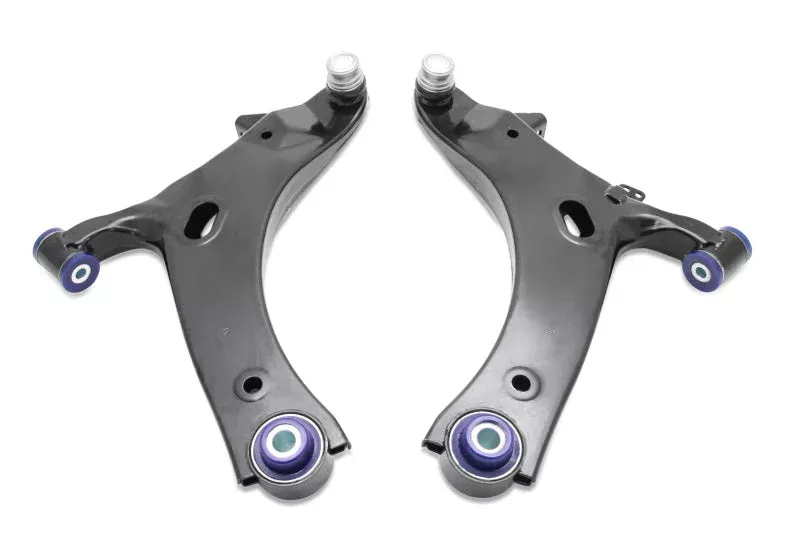 SuperPro Front Lower Control Arm Set w/ Bushings fits 2016-2017 Subaru Crosstrek / 2009-2013 Subaru Forester X Premium / 2013-2015 Subaru XV Crosstrek