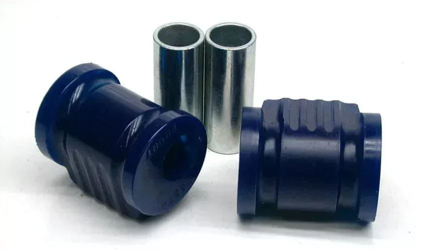SuperPro Front Lower Inner Control Arm Rearward Bushing Kit – w/ Positive Caster fits 1986-1989 Mazda 323 / 1986-1989 Mazda 323 BASE / Mazda BASE
