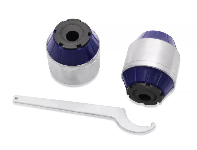 SuperPro Front Radius Arm Caster Adjustable Bushing Set fits 2015-2022 Ford Mustang
