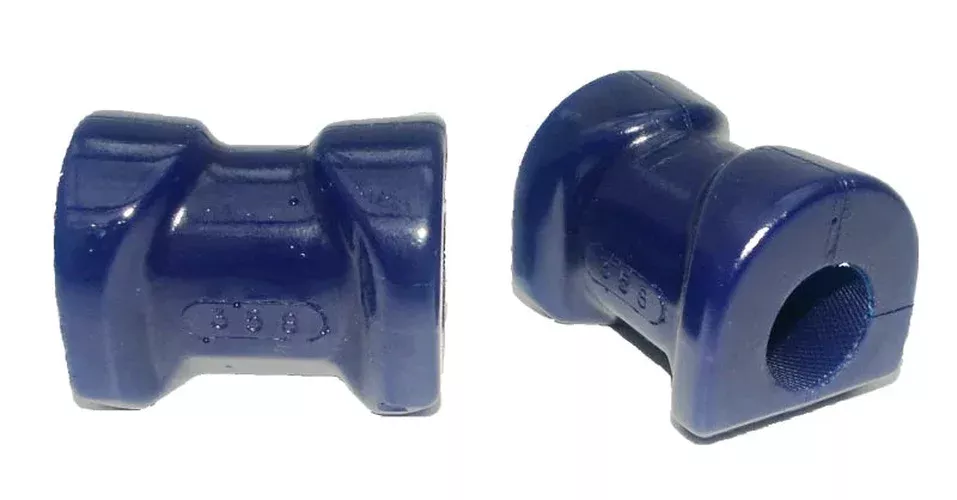 SuperPro Front Sway Bar Mount Bushing Kit (Flat 18mm Bar SPF0358-18K fits 1985-1991 BMW 318i, 318is, 325, 325e E30