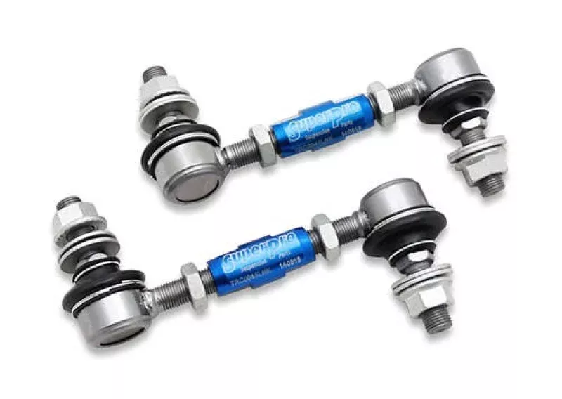 SuperPro Rear Adjustable End Link Set (10mm Studs 125mm-145mm Length) fits 1989-2021 Audi / BMW / Honda