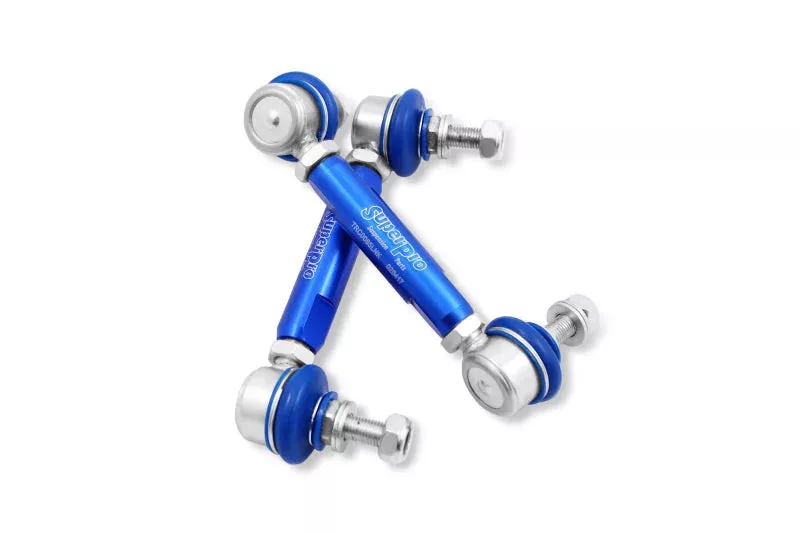 SuperPro Rear Adjustable End Link Set (10mm Studs 140mm-185mm Length) fits 1998-2000 Isuzu Amigo / 2003-2006 Mitsubishi Lancer Evolution / 2012-2015 BMW X1 xDrive28i / 2013-2015 BMW X1 sDrive28i / 2013-2015 BMW X1