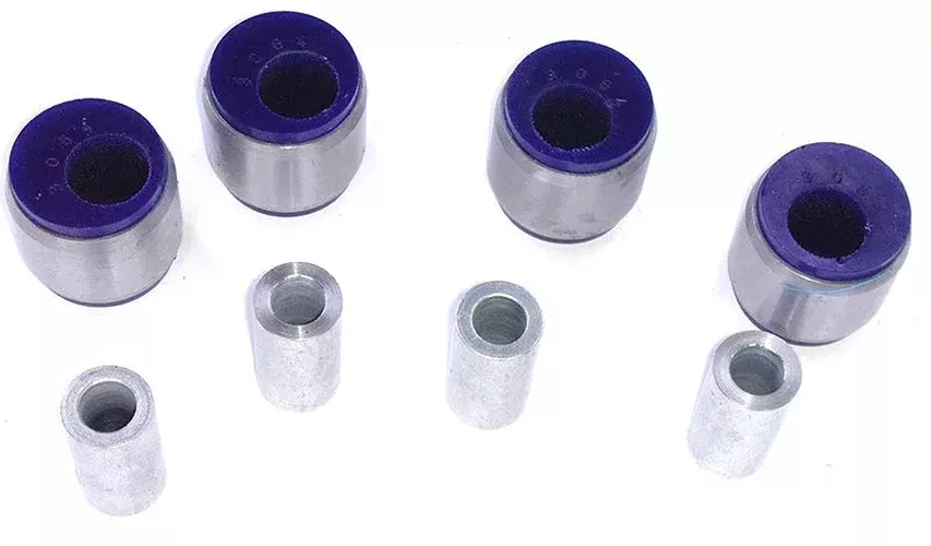 SuperPro SPF3064K Rear Upper Control Arm Camber Adjustable Outer Bushing Kit (4 pcs.) fits 2011-2014-2018-2021 Chrysler 300 / 2005-2010-2015-2017 Chrysler 300 C / 2008-2009 Chrysler 300 LX / 2015-2020 Chrysler 300 Limited / 2012-2021 Chrysler 300 S