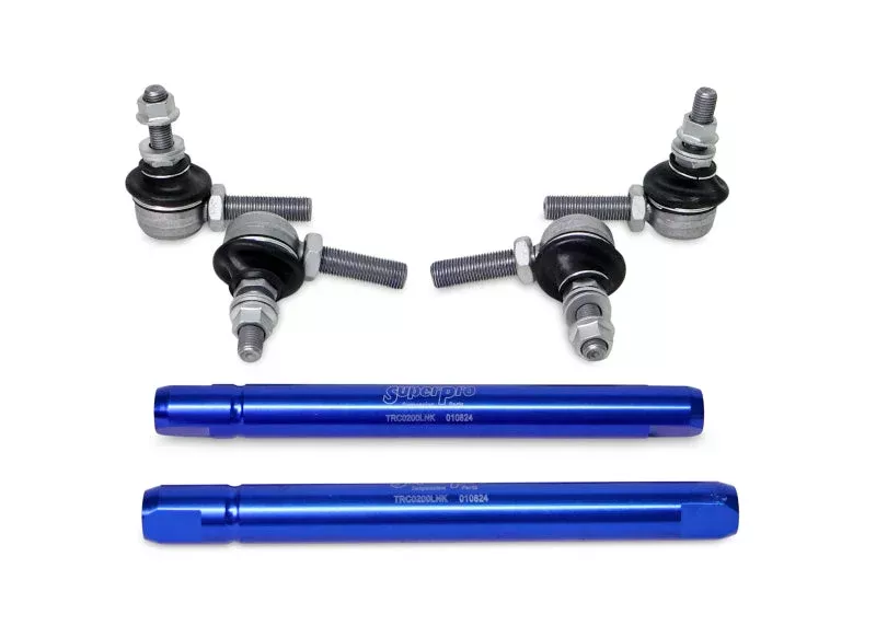 SuperPro TRC10200 Front Adjustable End Link Set (10mm Studs 254mm to 305mm) fits 1995-2020 BMW / Chrysler / Dodge / Mazda 3 I