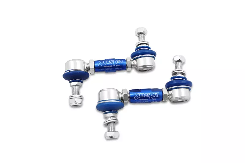 SuperPro TRC1045 Rear Adjustable End Link Set (10mm Studs 100mm-120mm Length) fits 1986-2025 Acura / Audi / BMW / 2004 Lexus Rx330