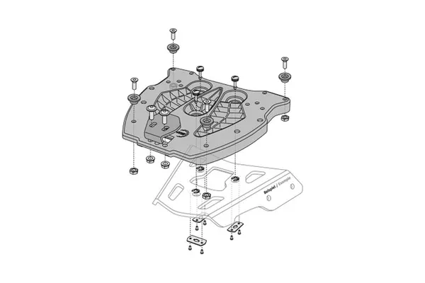 SW-Motech Adapter Plate For ALU-RACK