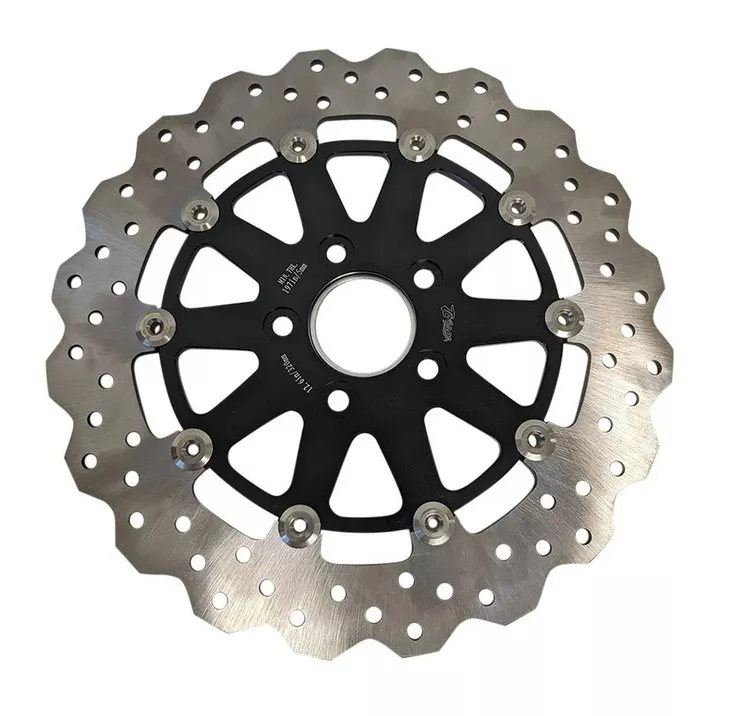 TC Bros 12.6″ Oversized Profile Rear Floating Brake Rotor For Harley 1984-2026