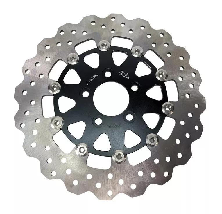 TC Bros Profile Rear Floating 11.8" Brake Rotor For Harley Touring 2008-2026