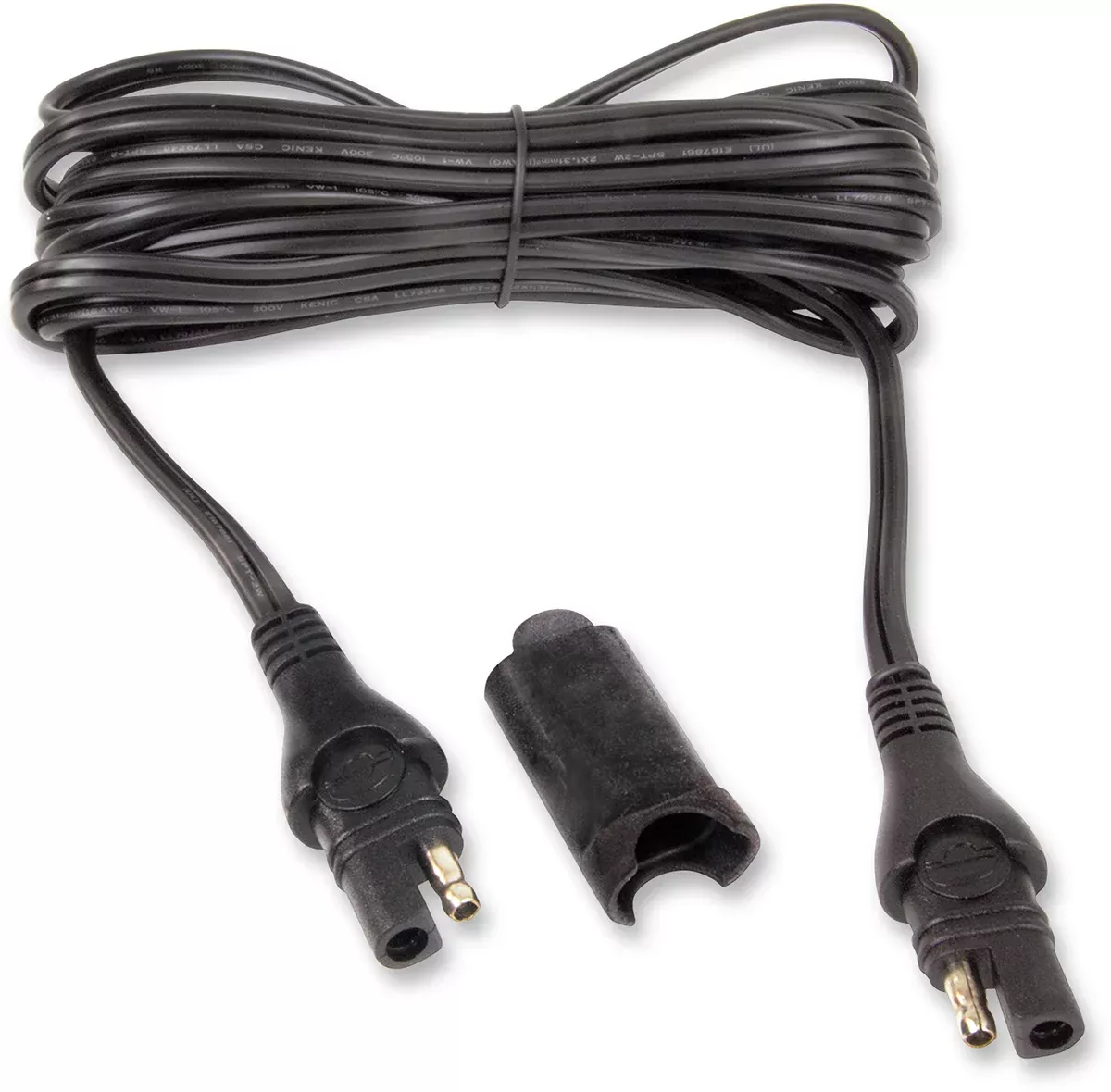 Tecmate Black Universal 15' Feet Motorcycle Battery Pigtail Extension for Harley