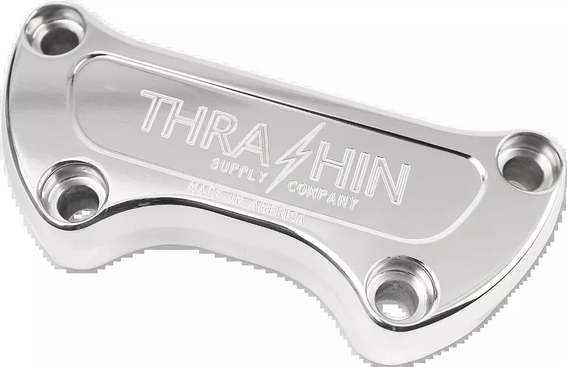 Thrashin Supply 1" Polished Motorcycle Handlebar Clamp for Harley Davidson