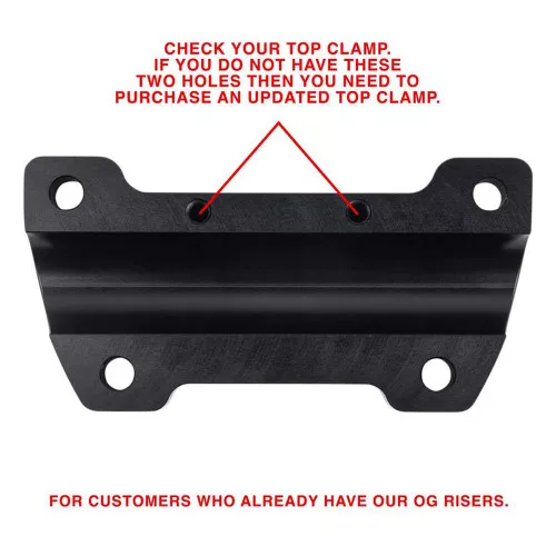 Thrashin Supply "Updated" OG Riser Top Clamp for TSC OG Risers - Black
