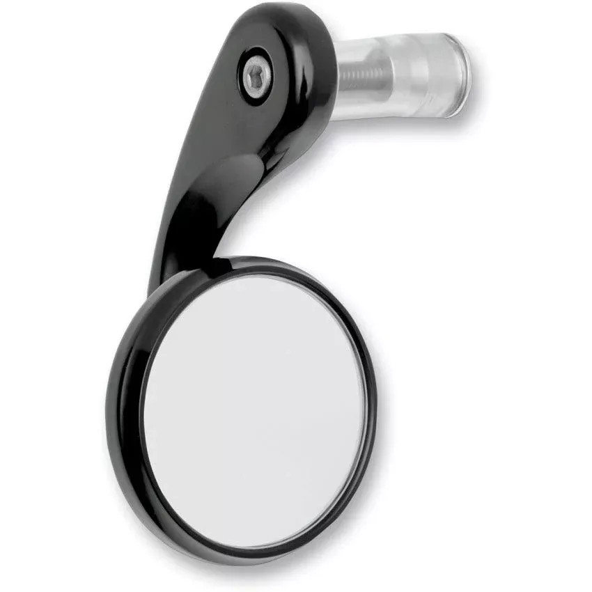 Todd's Cycle BSML-2 Black Billet Aluminum Bar-End Shooter Mirror Left