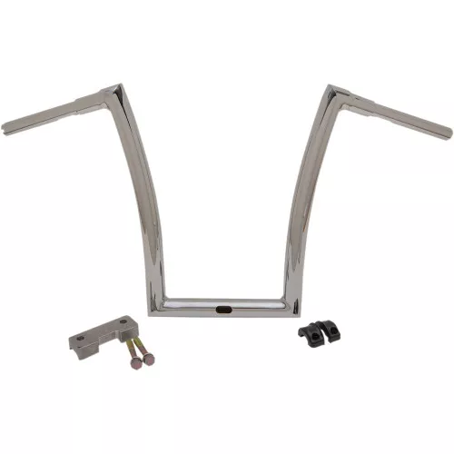 Todds Cycle 1-1/2" Strip Handlebars for 2015-20 Harley Road Glides - 17" Chrome