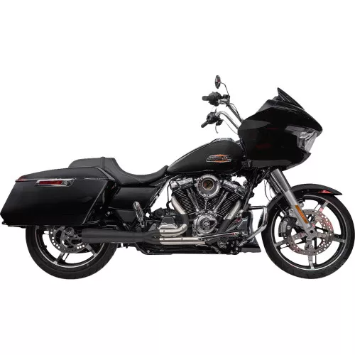 Trask Assault 2-1 Exhaust for 2024-2026 Harley Touring - Black / Polished