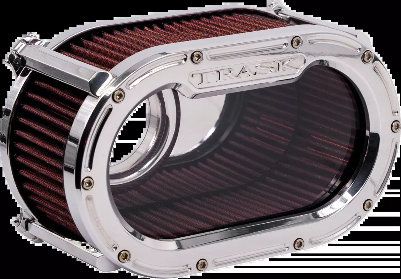 Trask Big Papi High-Flow Chrome Air Filter for 2023-2026 Harley Touring Softail