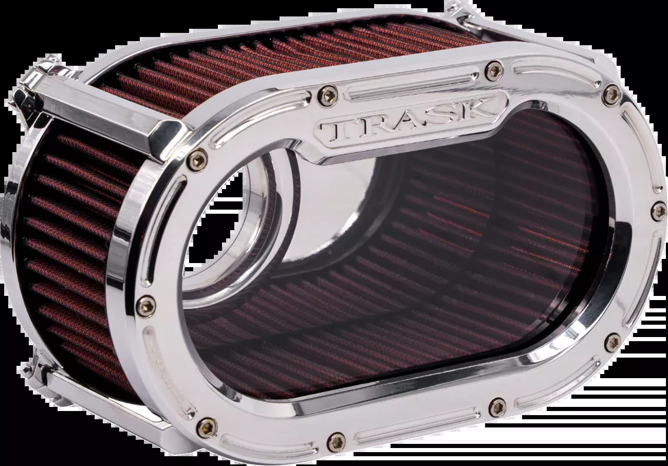 Trask Big Papi High-Flow Chrome Air Filter fits 2017-2025 Harley Touring Softail