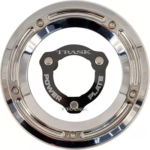 Trask Derby Cover Power Plate Combo Kit for 2017-2025 Harley Touring - Chrome