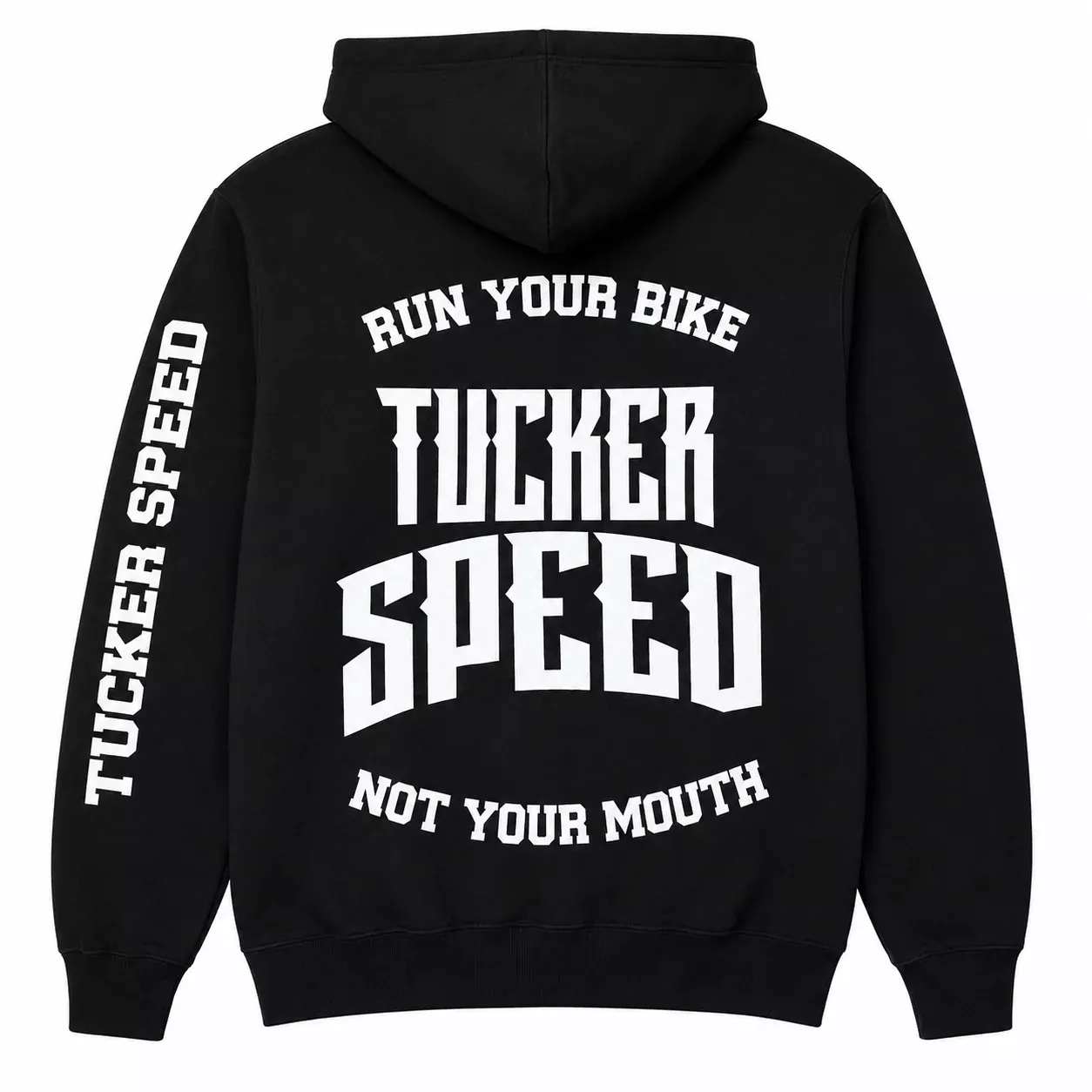 Tucker Speed Run Your Bike Pullover Hoodie - Black