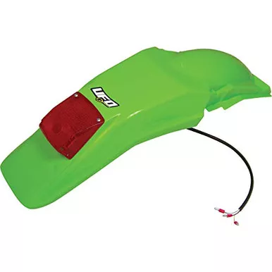 UFO Plastics KA02789-026 Enduro Rear Fender - With Light - Green