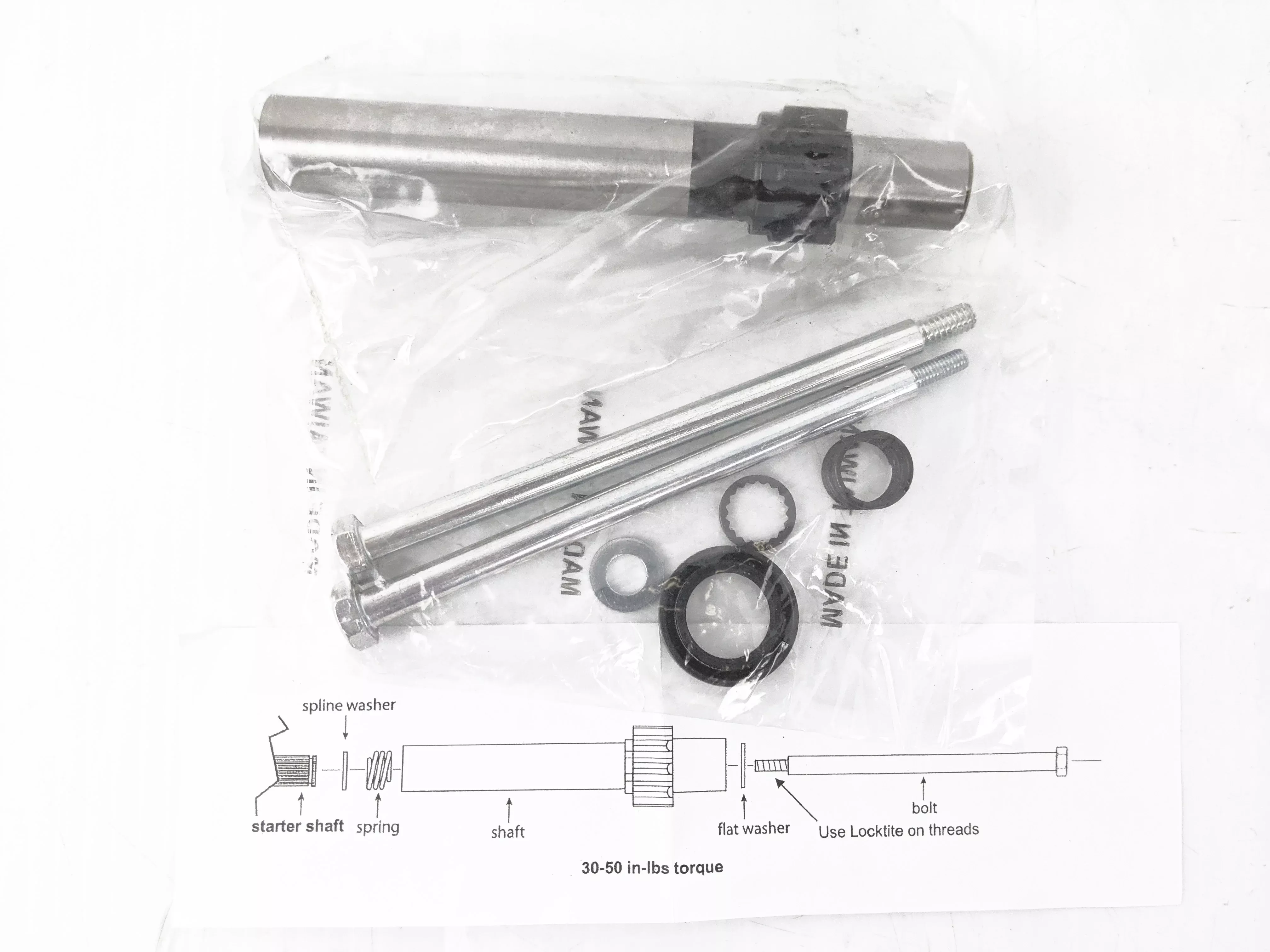 V-Factor 1 Piece Starter Jackshaft Kit 10T .689 Bushing Harley Big Twin 94-Up
