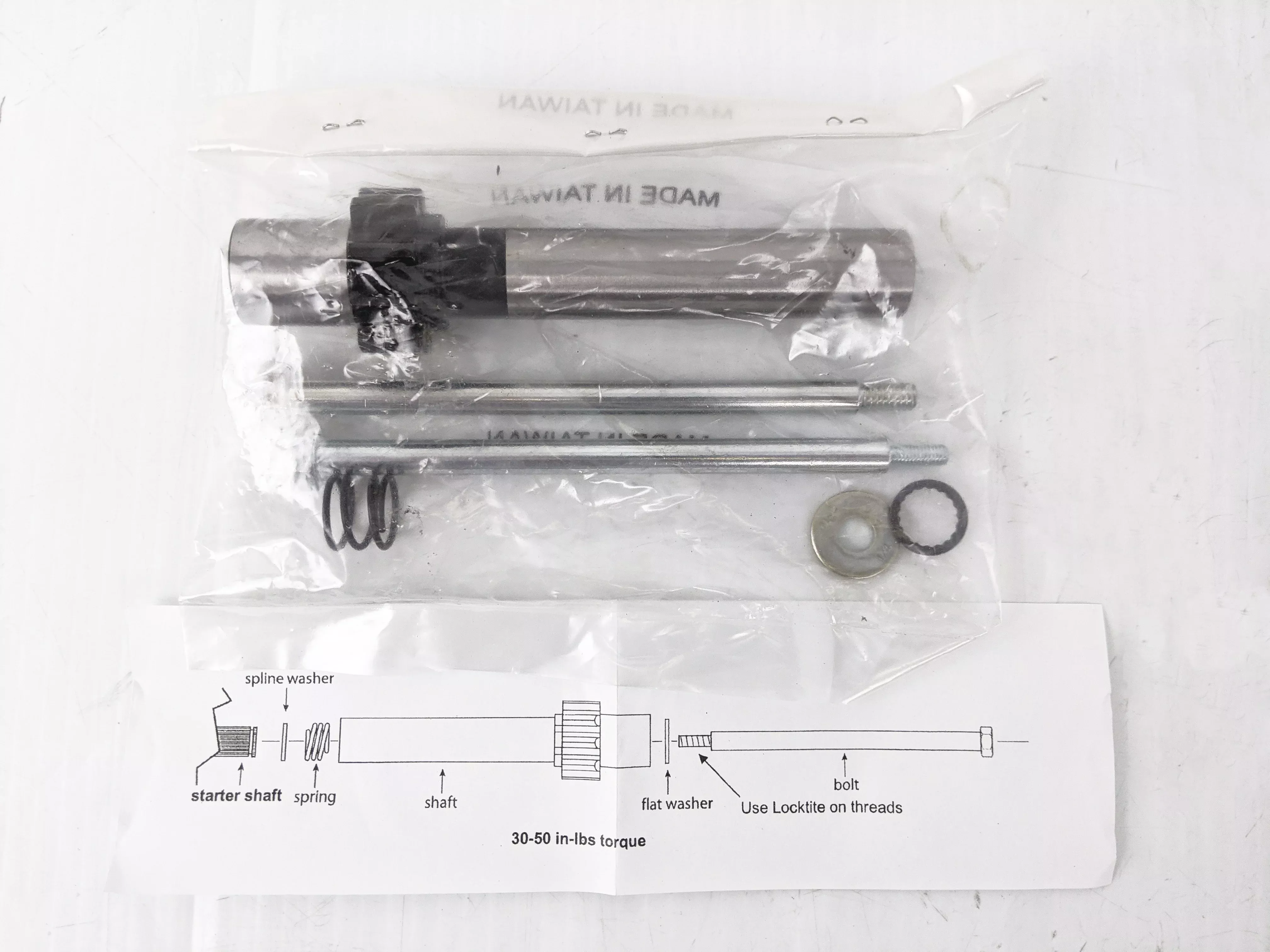 V-Factor 1 Piece Starter Jackshaft Kit 9 Tooth .871 Bushing Harley Big Twin 89-93