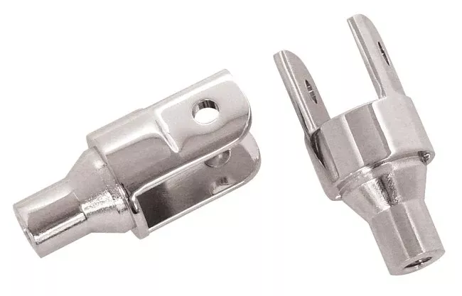 V-Factor Chrome Anti-Vibe Footrests & Mounts 24131 All Harley Models