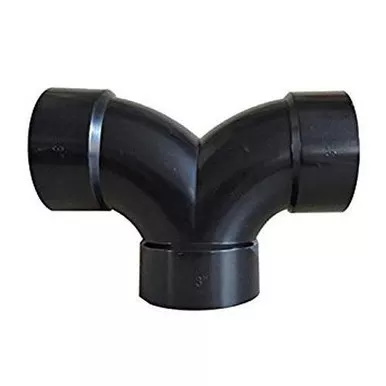 Valterra D50-3047 Double 1/4 Bend 3" HUB Drain Waste Fitting