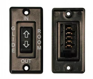 Valterra DG171586BVP Square 5 Pin In-Line Terminal Switch Black with Plate