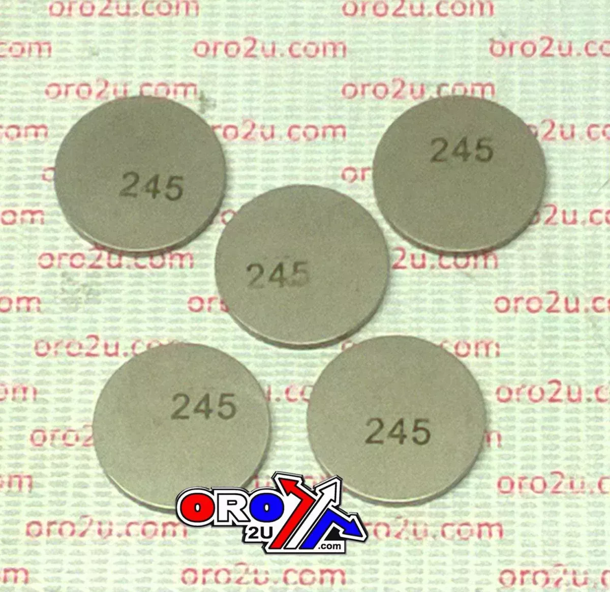 VALVE SHIM 2.45 25mm PK/5 K&L 13-7527