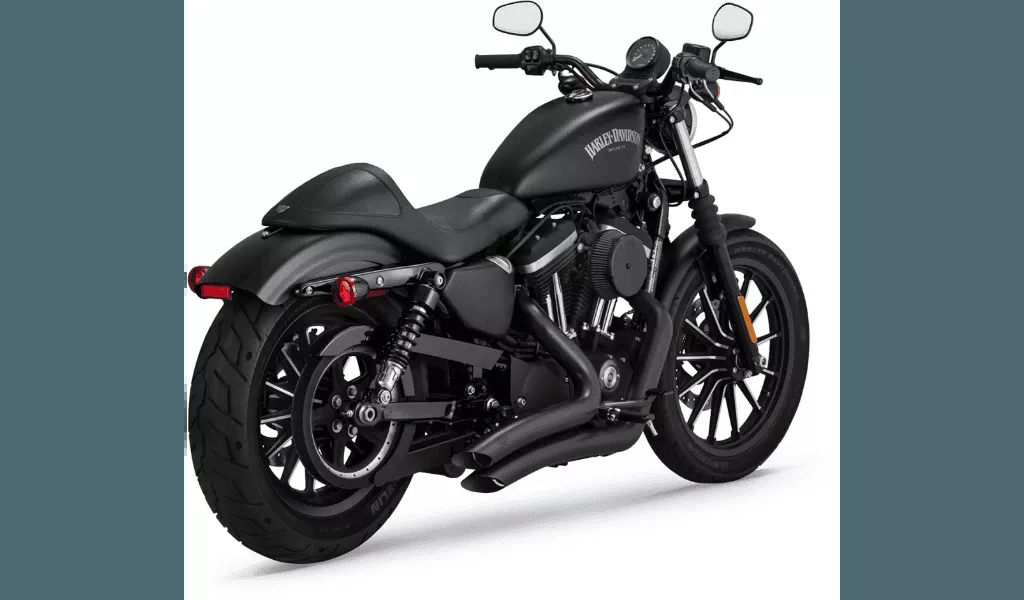 Vance & Hines Big Radius 2-into-2 Exhaust for '14-Up Harley Davidson XL Models - Black (49-state emissions compliant)