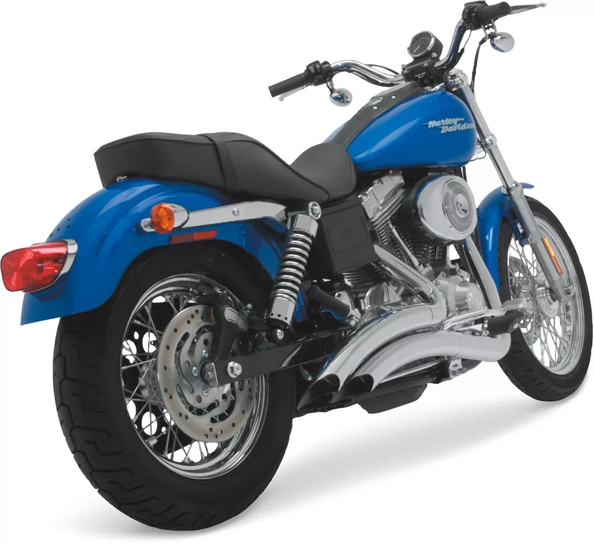 Vance & Hines Big Radius Chrome Exhaust System for 1991-2005 Harley Dyna FXD