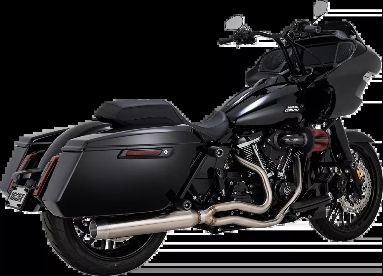 Vance & Hines Gaslighter 2-1 Brushed Exhaust System for 2017-2026 Harley Touring