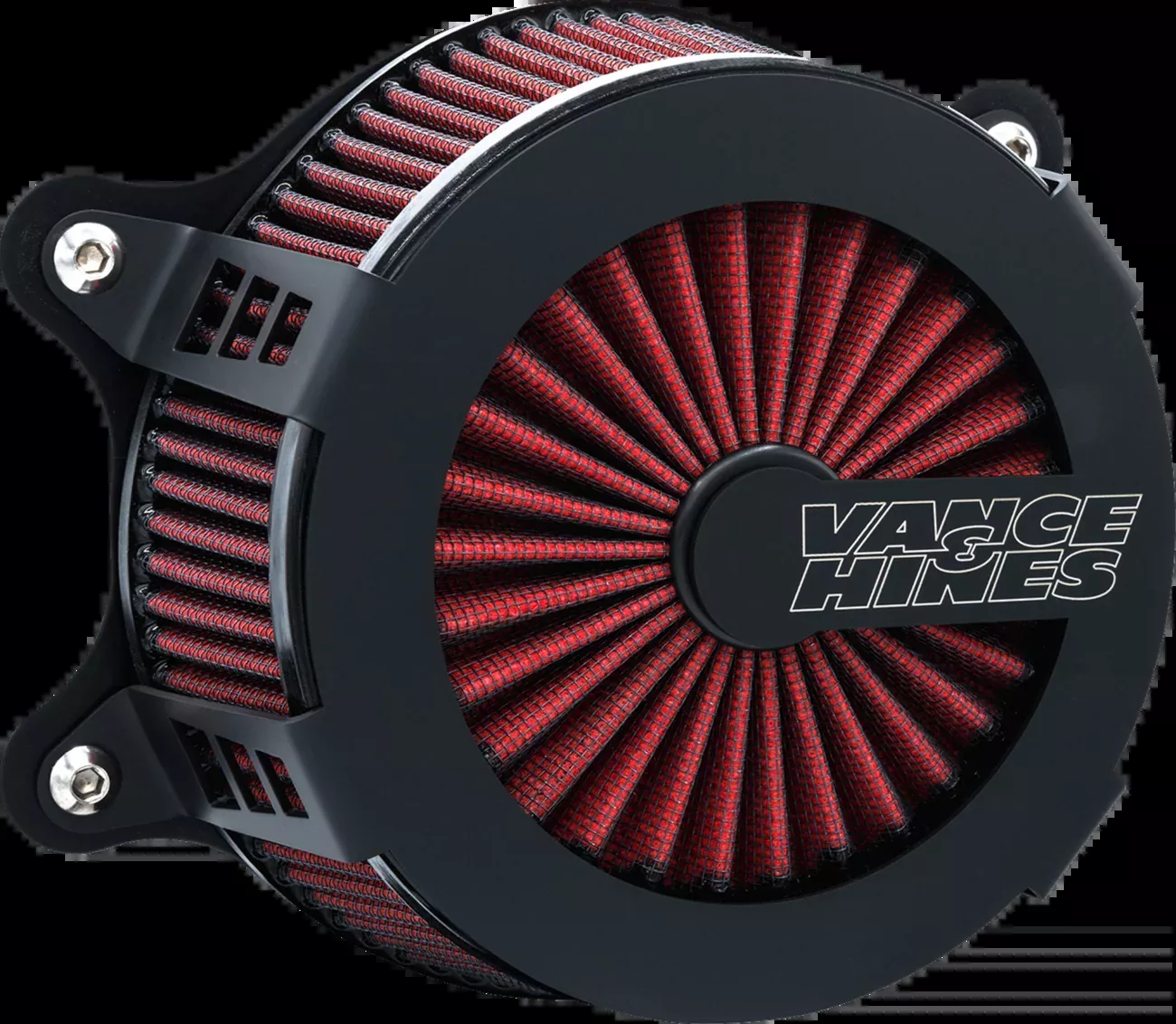 Vance & Hines VO2 Cage Fighter Black Air Filter for 23-26 Harley Touring Softail