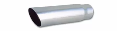 Vibrant 1561 3.5" Round Stainless Steel Tip Angle Cut 3" inlet 11" long