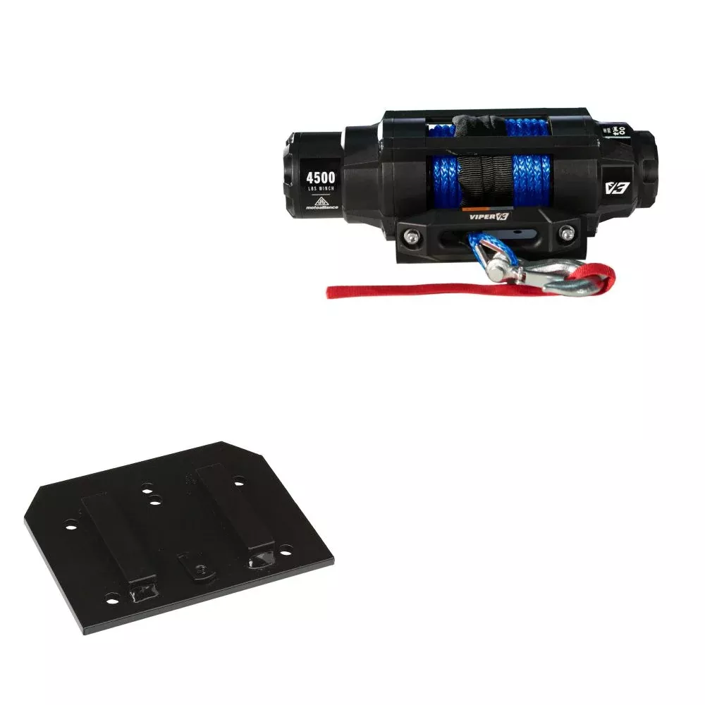 Viper 4500lbs V3 Winch Blue Rope With Mount For Arctic Cat 400 2005-2008