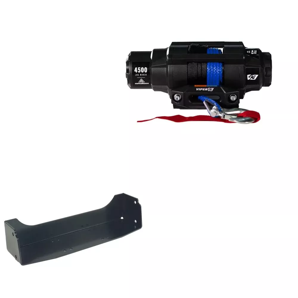Viper 4500lbs V3 Winch Blue Rope With Mount For John Deer Gator XUV 855D 2011-2021