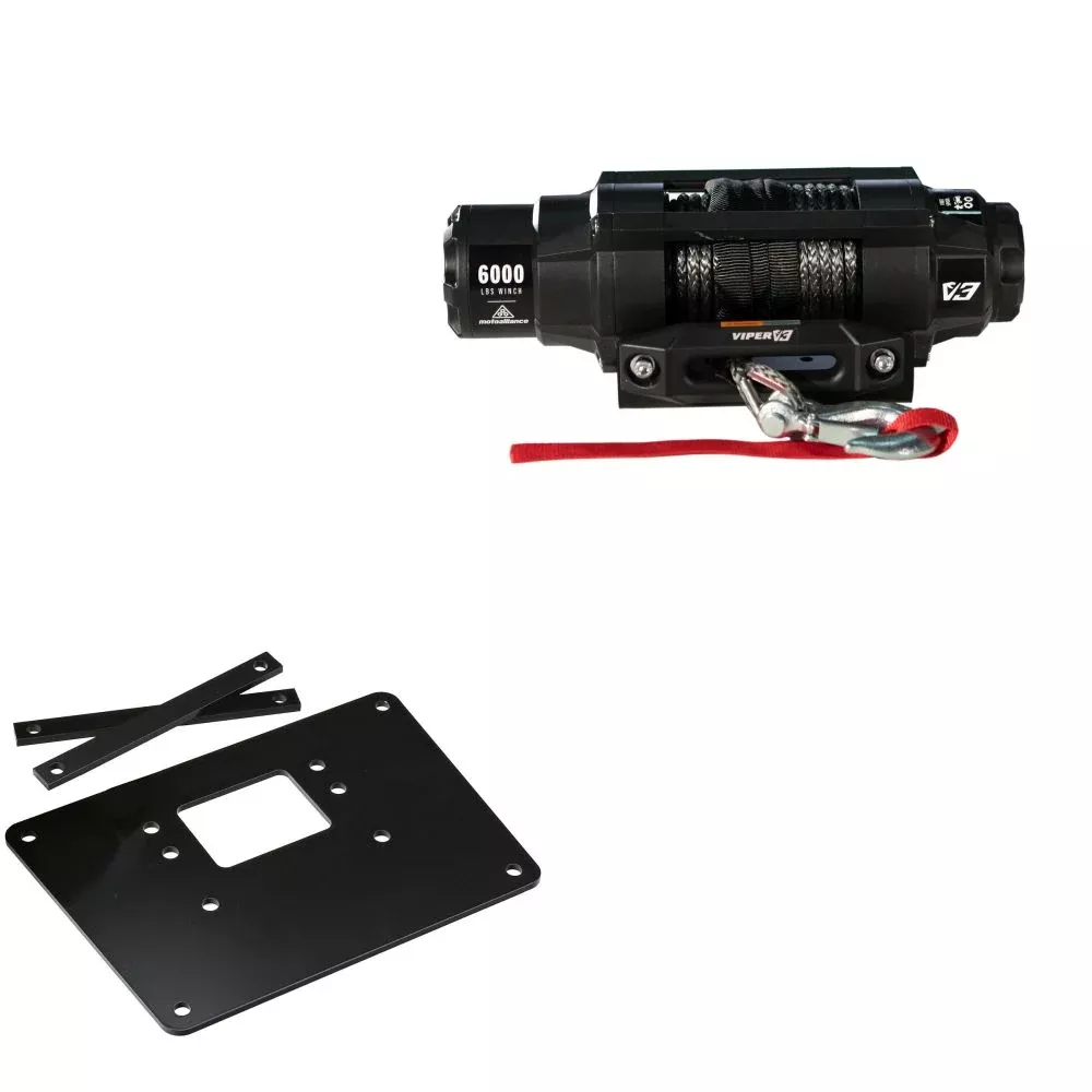Viper 6000lbs V3 Winch Black Rope With Mount For Arctic Cat 250 2002-2005