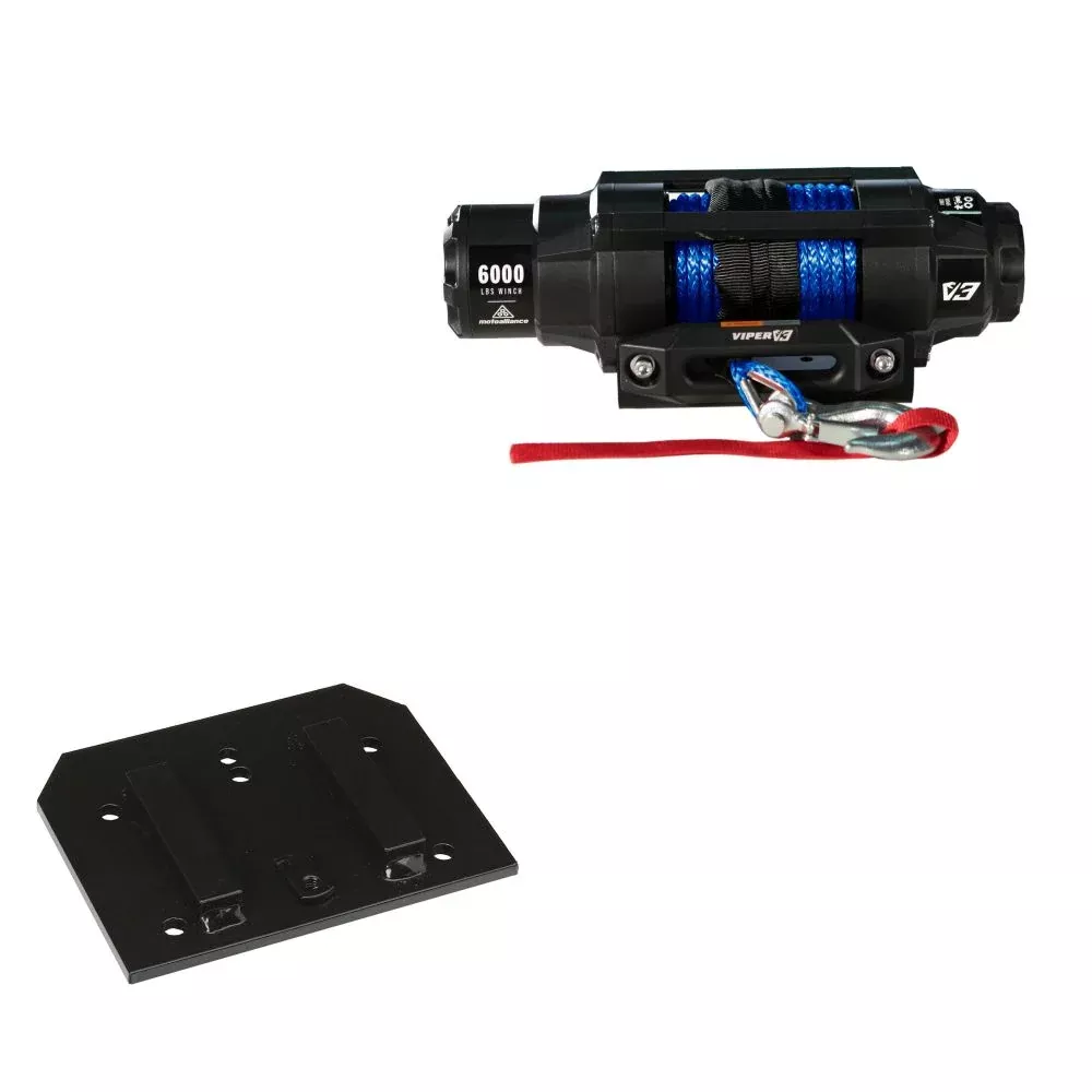 Viper 6000lbs V3 Winch Blue Rope With Mount For Arctic Cat 650 2005-2008
