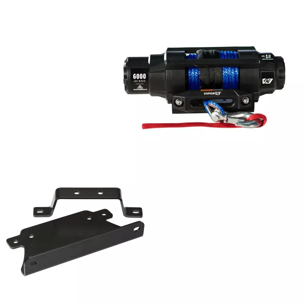 Viper 6000lbs V3 Winch Blue Rope With Mount For Can-Am Outlander 650 2006-2012