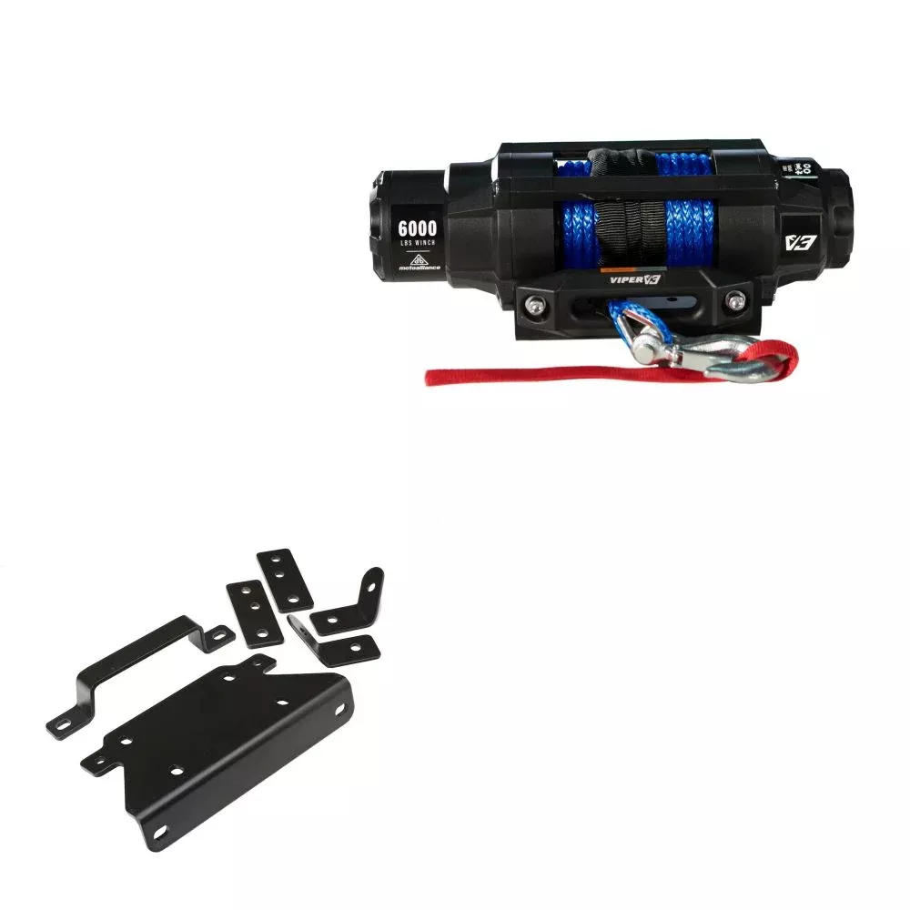 Viper 6000lbs V3 Winch Blue Rope With Mount For Can-Am Renegade 500 2008-2012