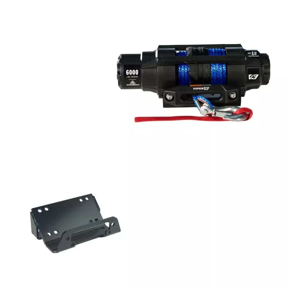 Viper 6000lbs V3 Winch Blue Rope With Mount For Kawasaki Teryx 750 2014-2020
