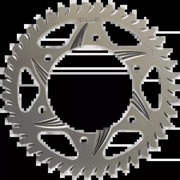 Vortex Aluminum Sprocket – Silver – Rear – 43 Tooth