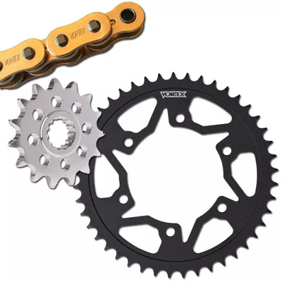 Vortex Suzuki SV1000S 03-07 V3 2.0 Gold Chain and Sprocket Kit