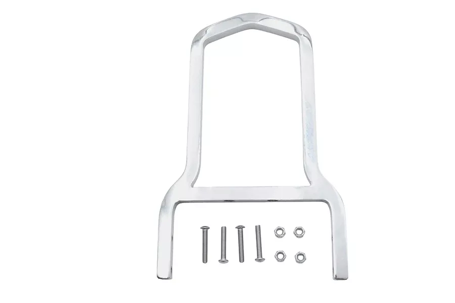 Vtwin 11″ Tall Mini Square Chrome Sissy Bar for 2002-2022 Harley Dyna Sportster