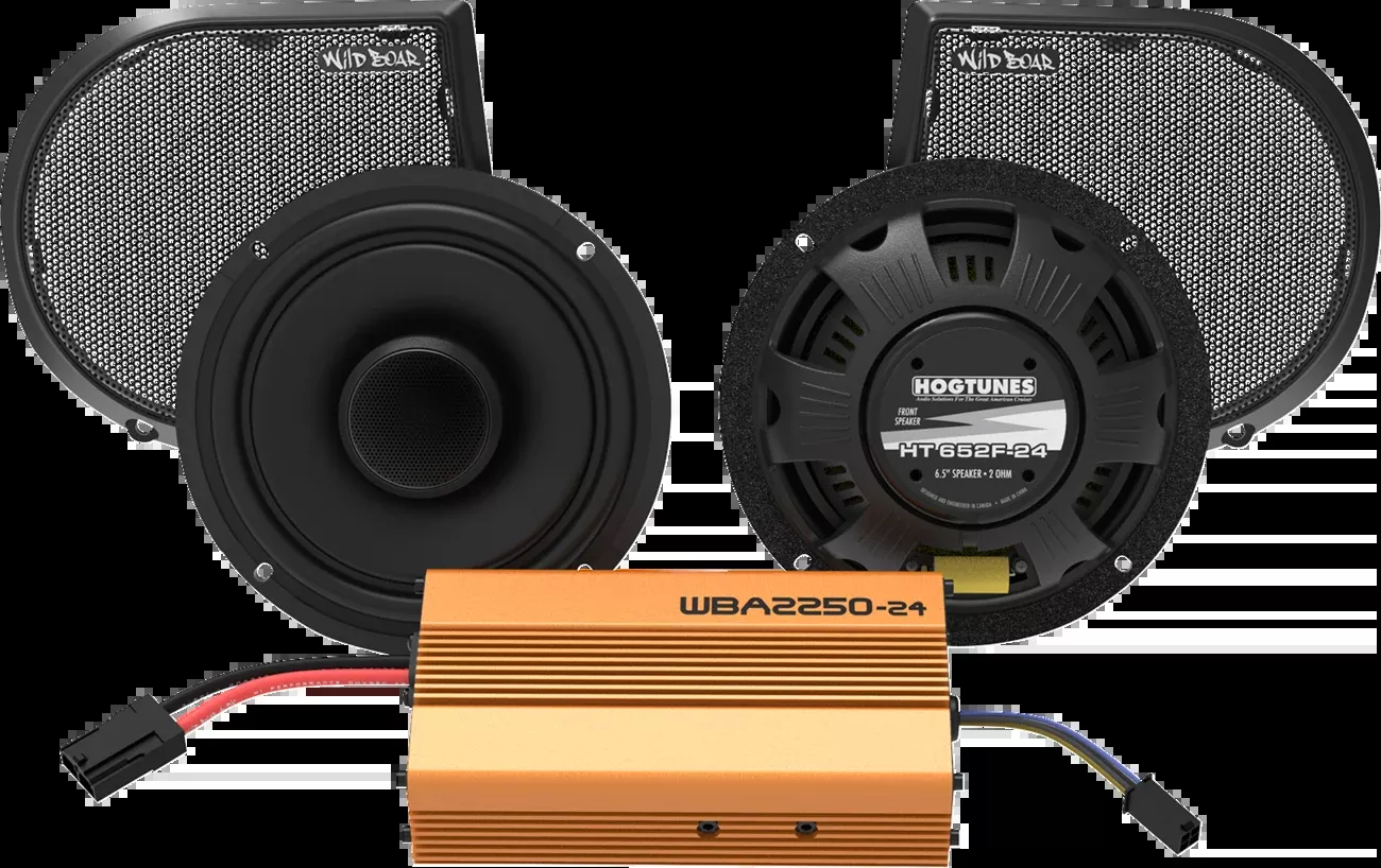 Wild Boar 500W Front Amplifier & Speaker Kit for 2024-2026 Harley Street Glide