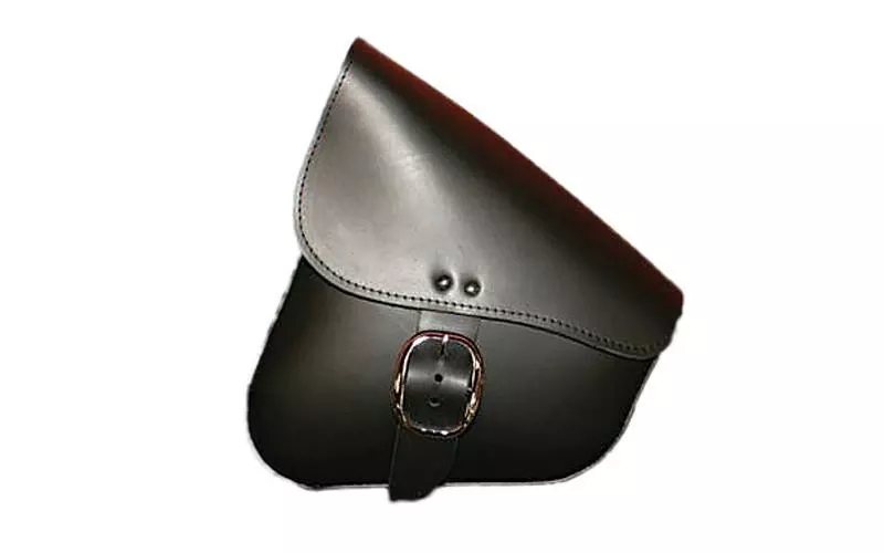 Willie & Max Leather Swing Arm Bag for Sportster -w/ Chrome Buckle